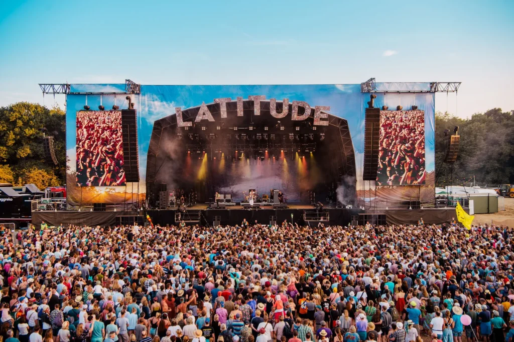 The Latitude Festival main stage and crowd