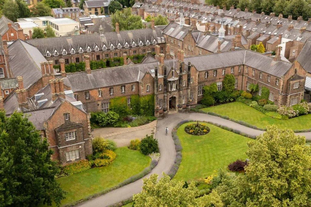 York St John University campus from above